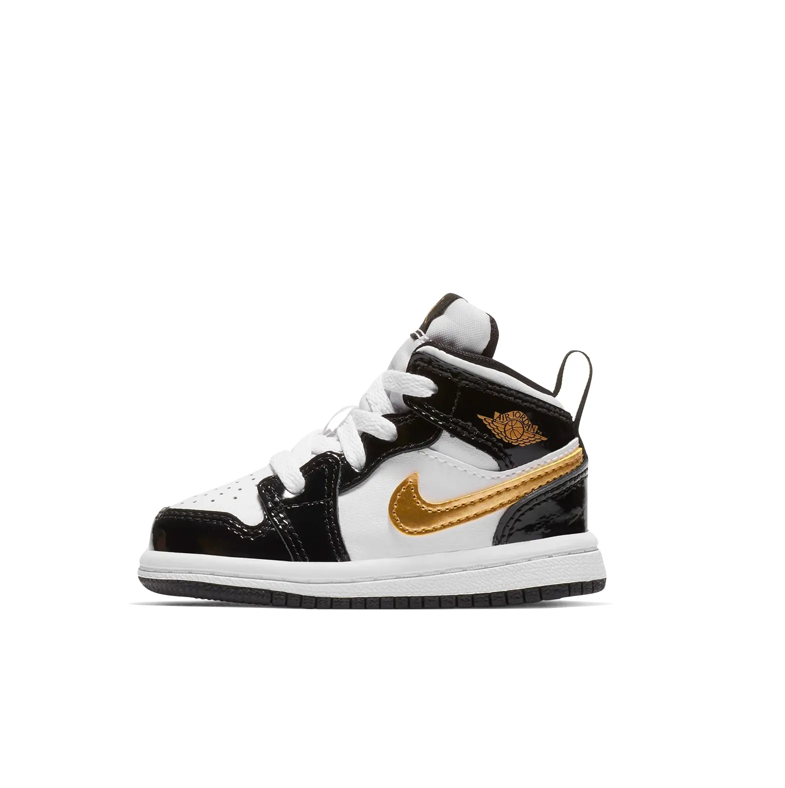 AIR JORDAN 1 MID SE TD - BLACK/METALLIC GOLD-WHITE