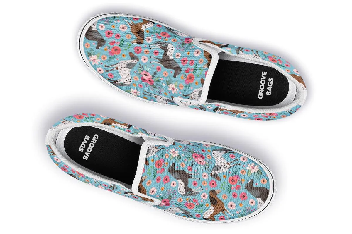 Appaloosa Horse Flower Slip-On Shoes