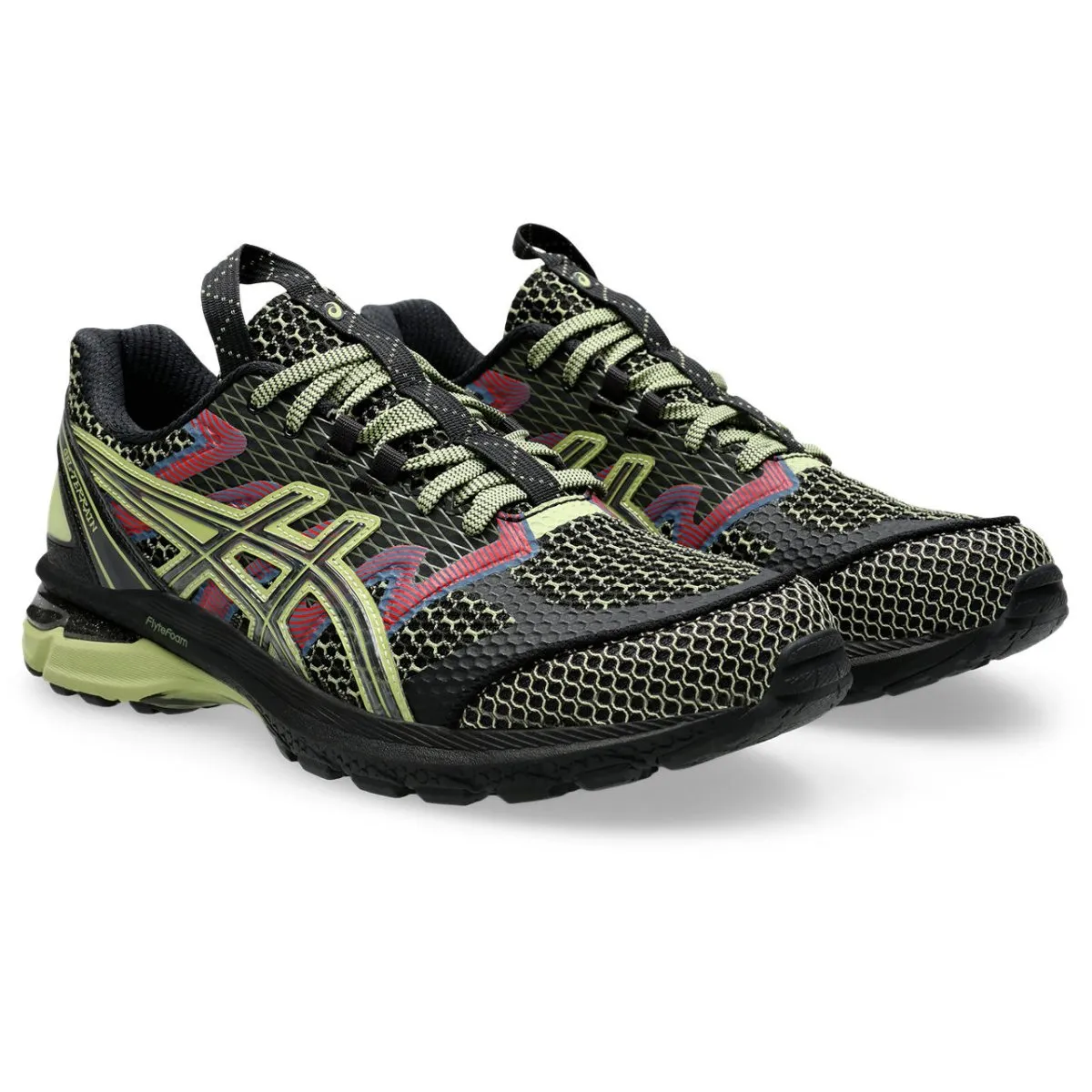 ASICS sneakers US4-S GEL-TERRAIN BLACK/NEON LIME