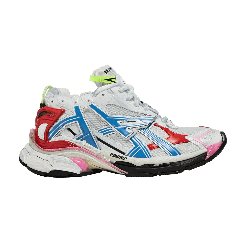 Balenciaga Runner Sneaker 'White Red Blue Pink'