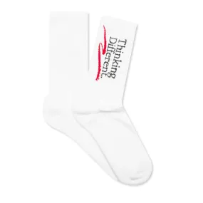 Brushstroke Socks - White