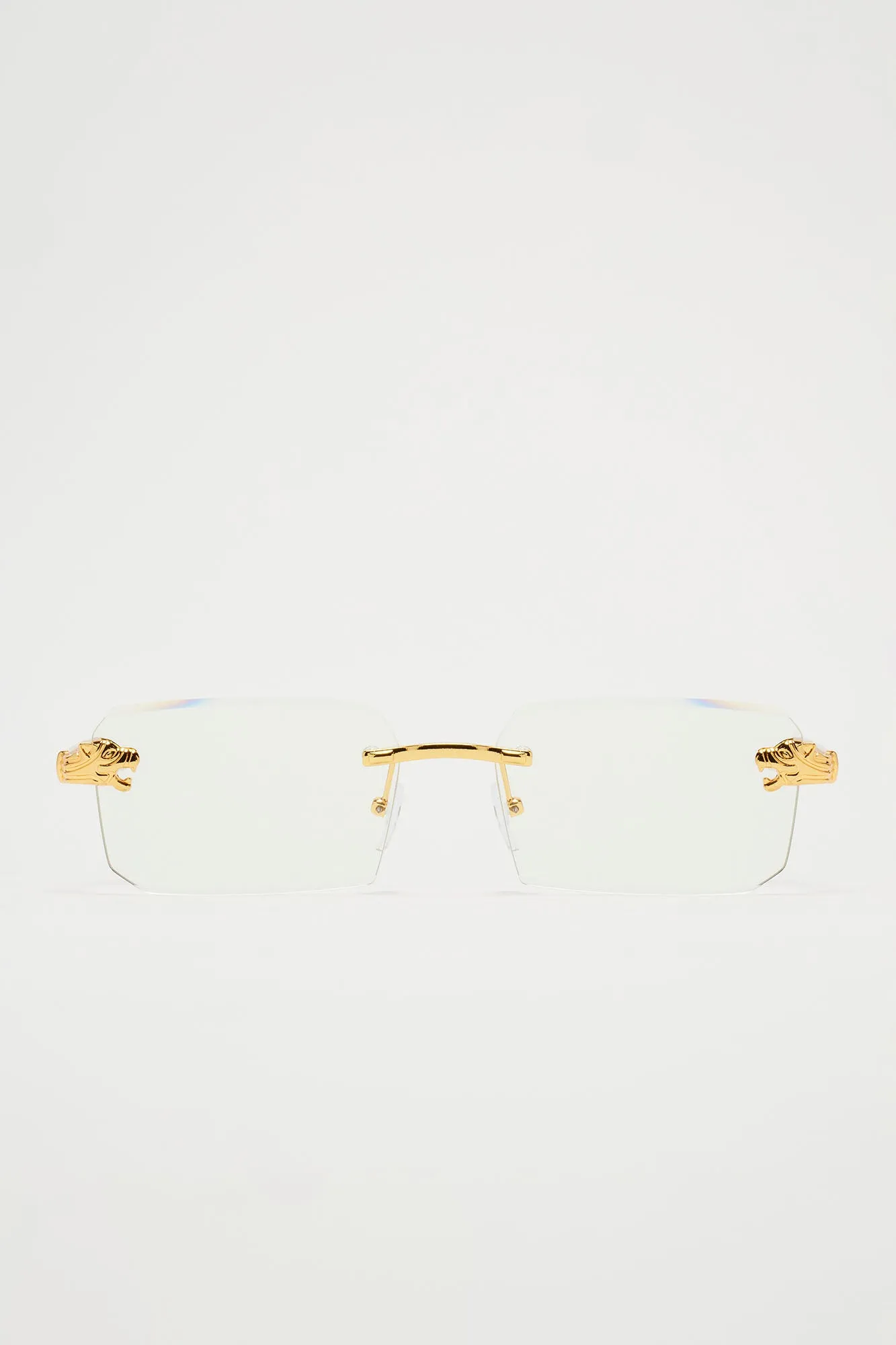 Burn It Down Sunglasses - Gold/Clear