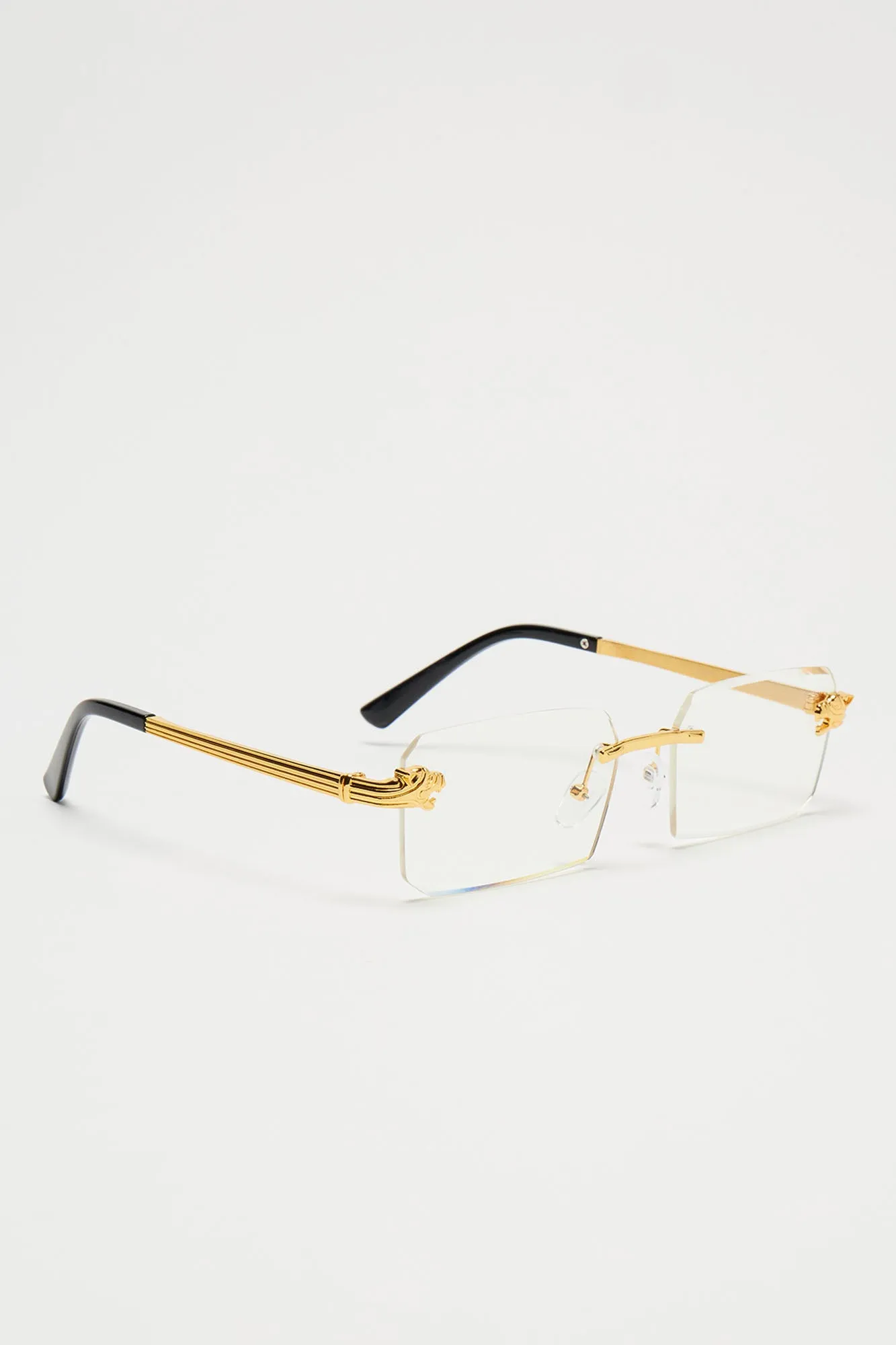 Burn It Down Sunglasses - Gold/Clear