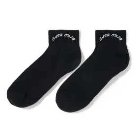 Cash Only Logo Ankle Socks Black