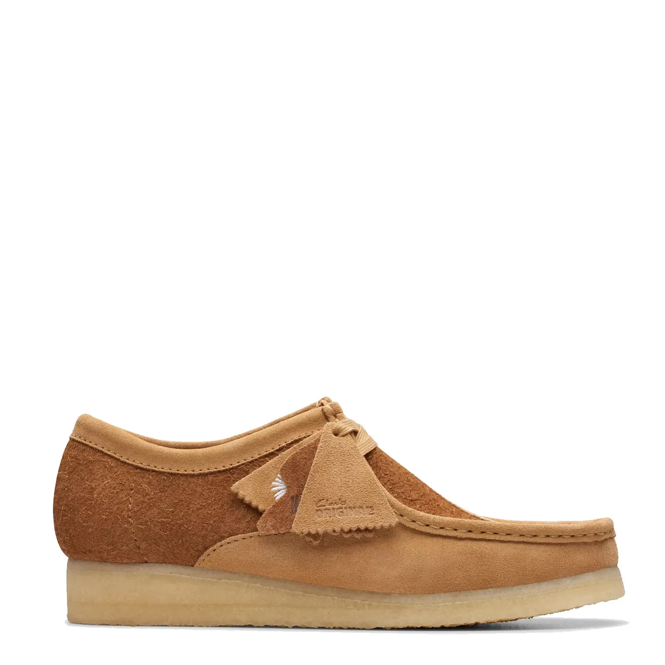 Clarks Originals Wallabee Shoes Tan Combination