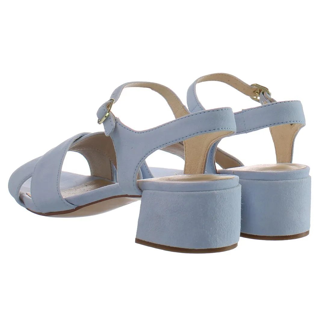 Clarks Sheer35 Womens Blue Sandals