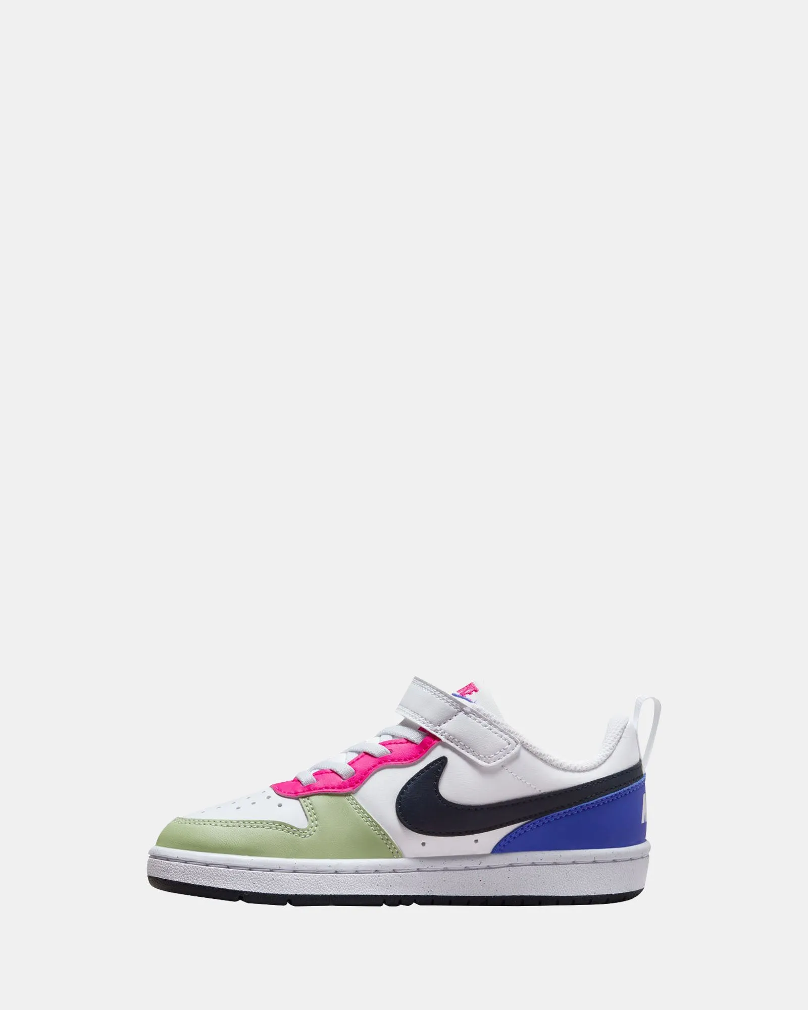 Court Borough Low Recraft Pre-School White/Obsidian/Fierce Pink