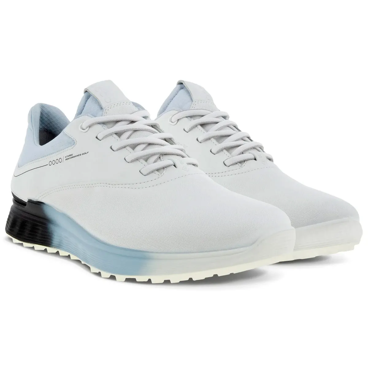 Ecco S-Three Gore-Tex Golf Shoes - White/Black/Air