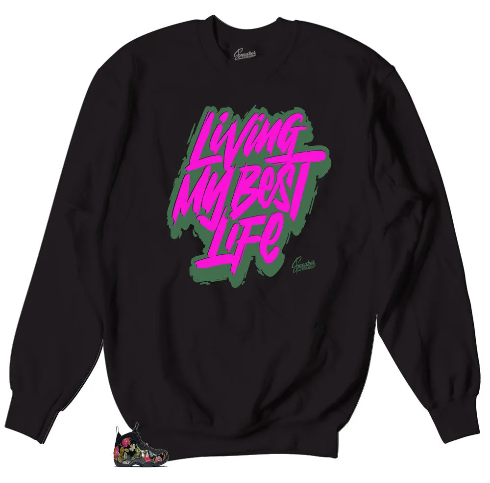 Foamposite Floral Livin Life Sweater