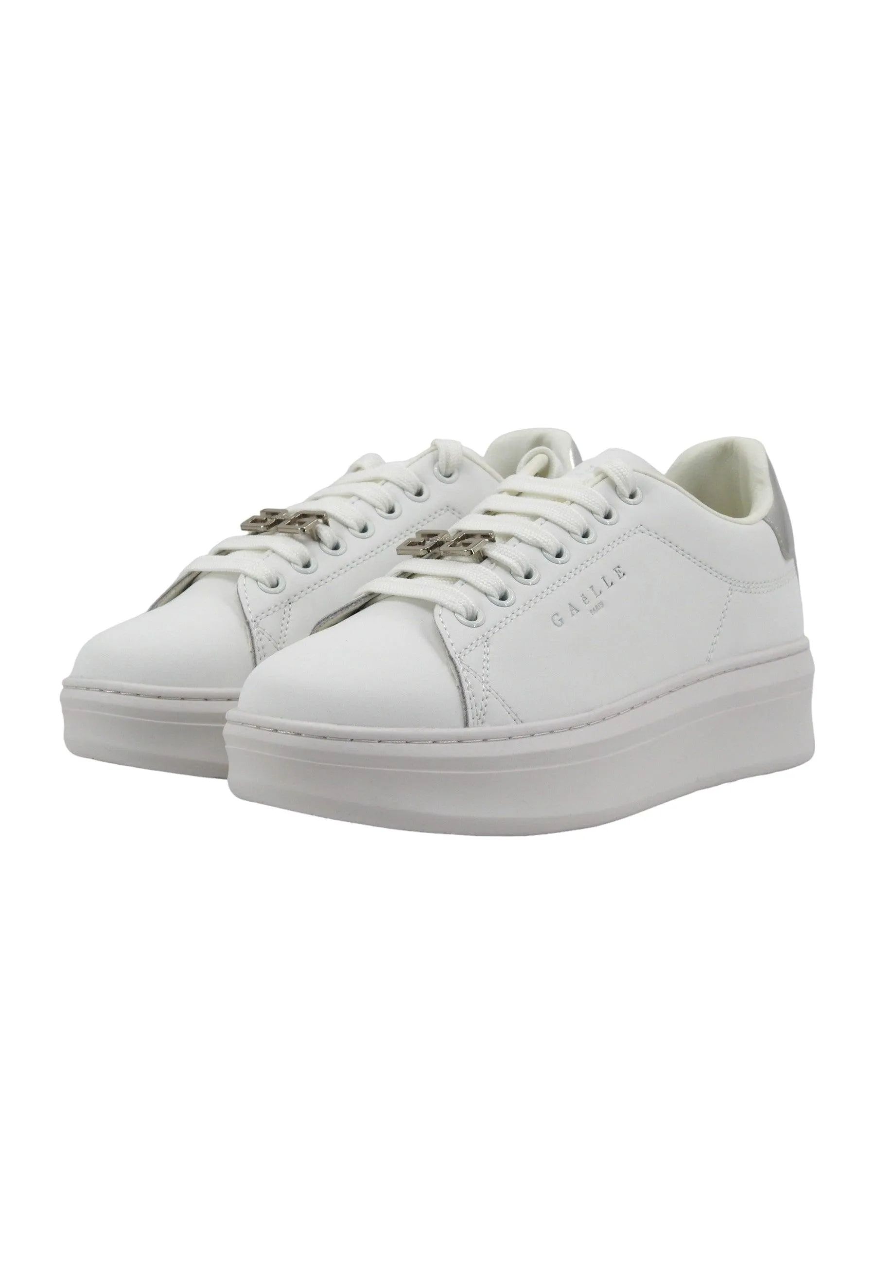 GAELLE Sneaker Donna Argento Bianco GACAW00018