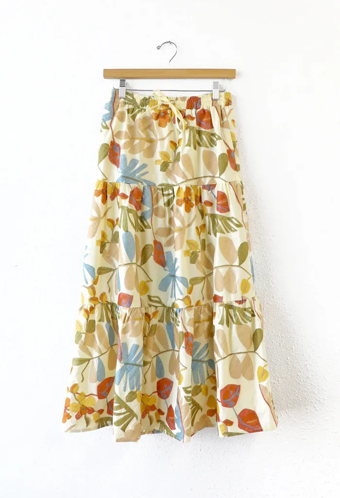 Grant Embroidered Midi Skirt