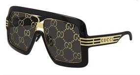 Gucci GG0900S Flat Top Mask Logo Lenses Sunglasses   Bundle with eSHADES Luxury Eyewear Kit