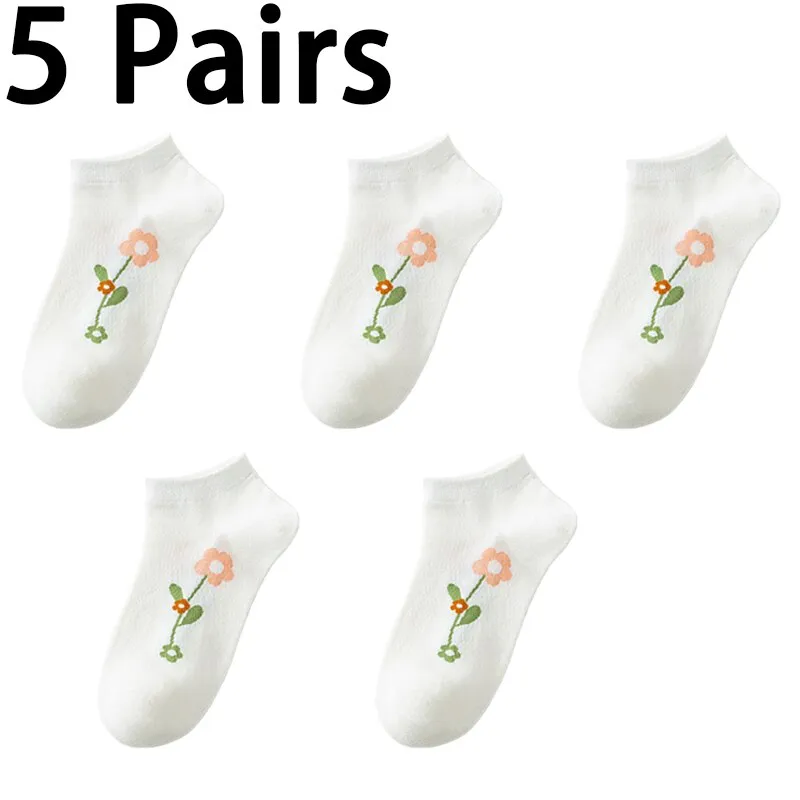 Kawaii Matcha Flower Socks