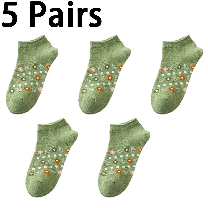 Kawaii Matcha Flower Socks