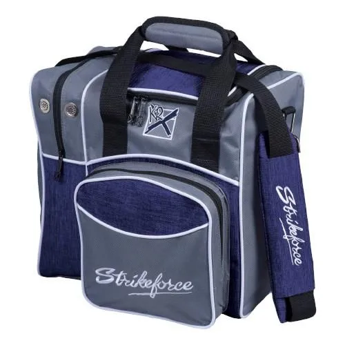 KR Strikeforce Flexx Single Tote Bowling Bag Grey/Navy