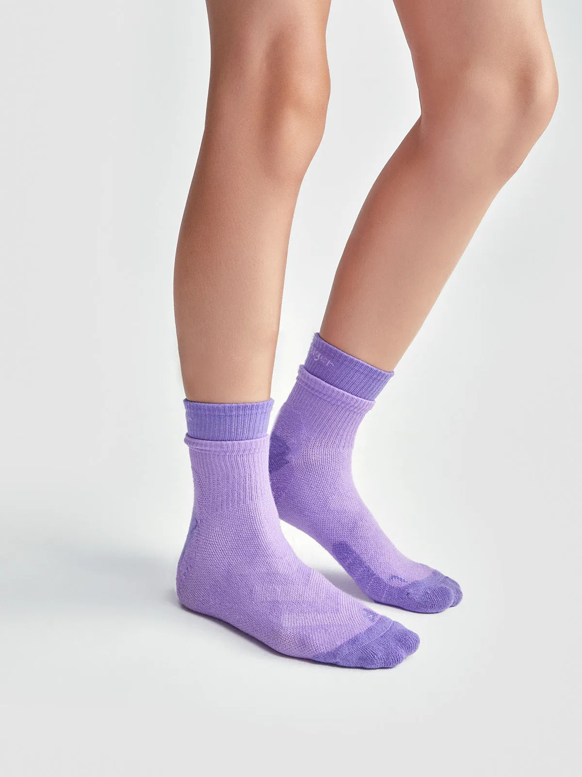 Layered Quarter Cushion Socks