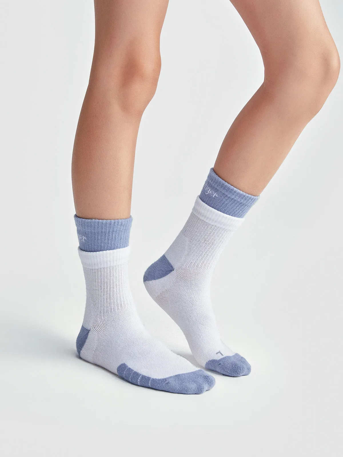 Layered Quarter Cushion Socks