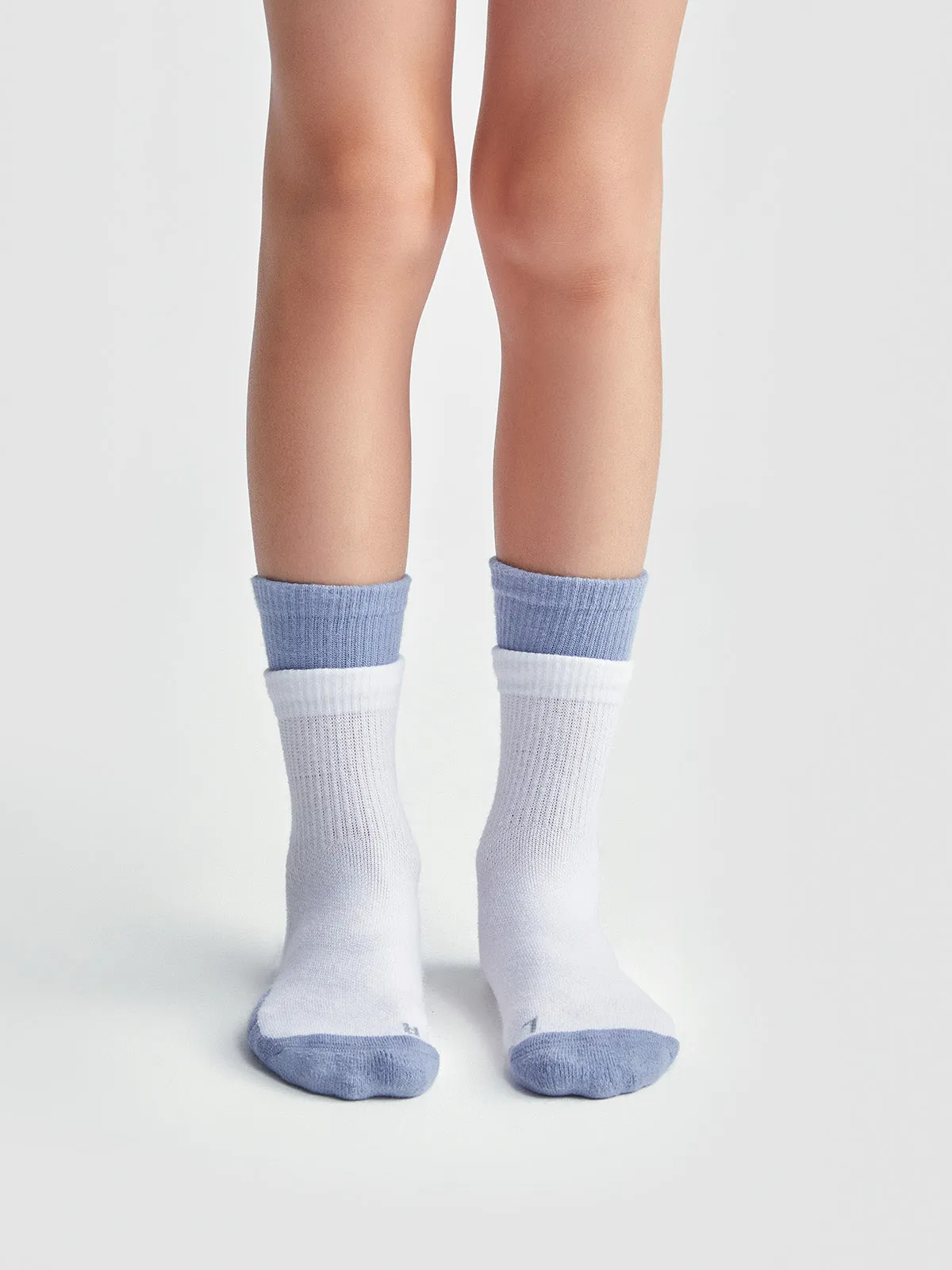 Layered Quarter Cushion Socks