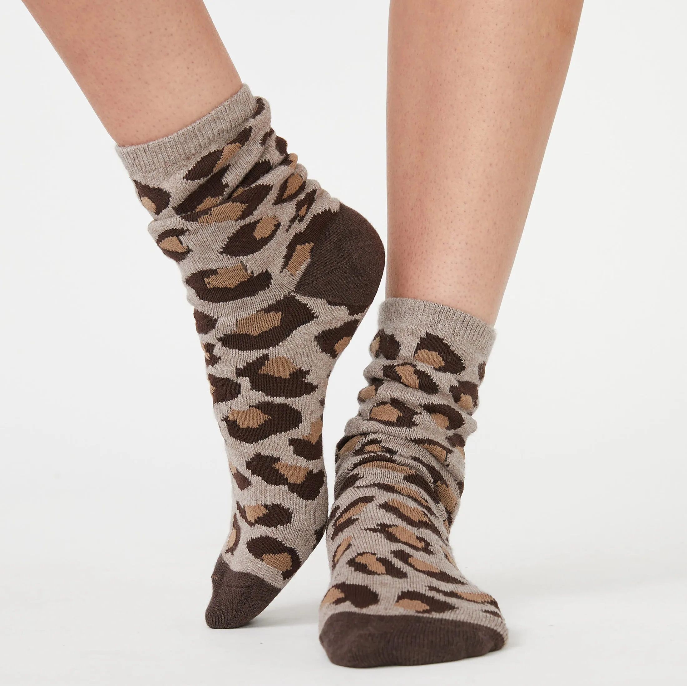 Leopard Calf Socks