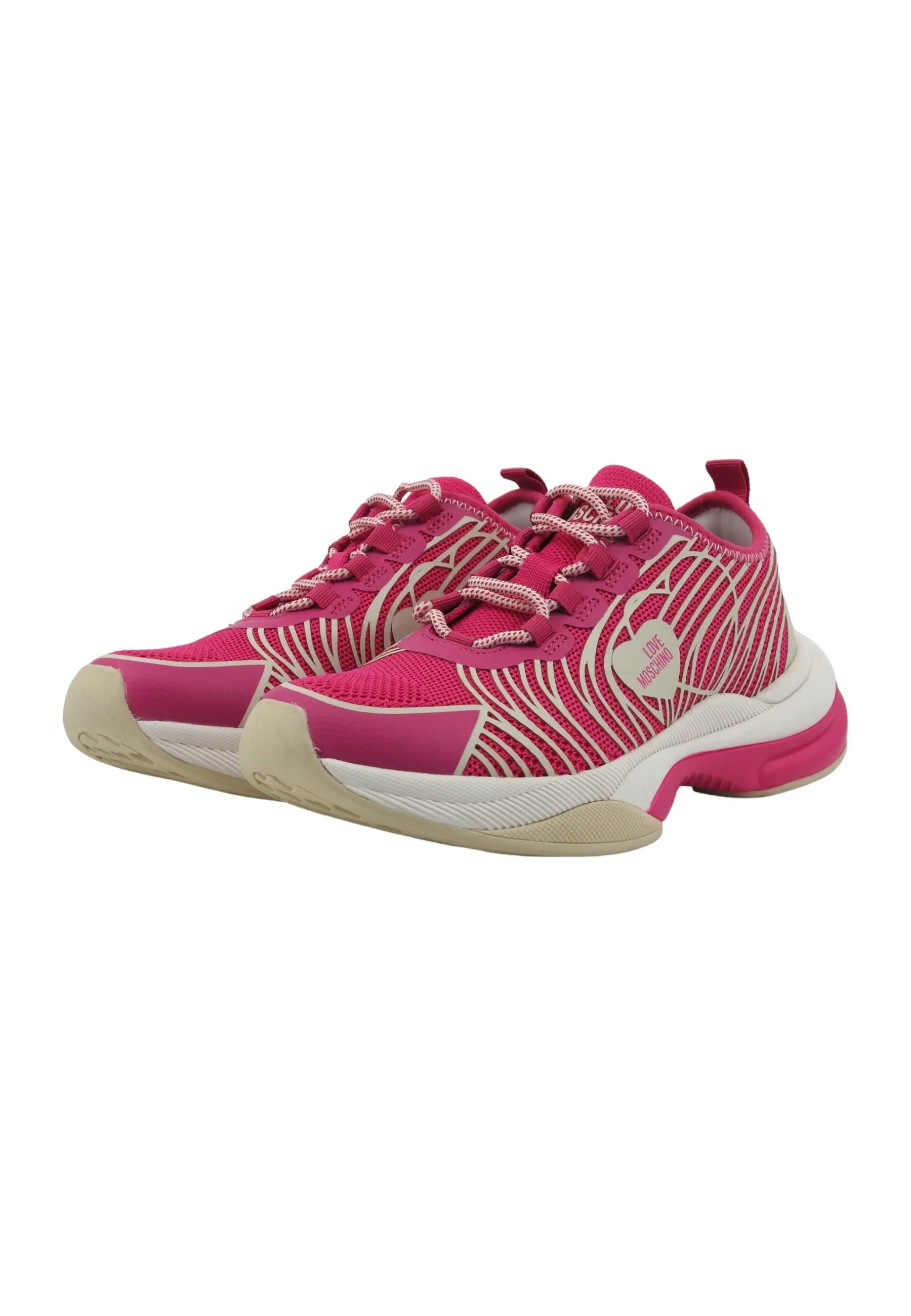 LOVE MOSCHINO Sneaker Donna Fuxia Latte JA15315G1IIZX60A