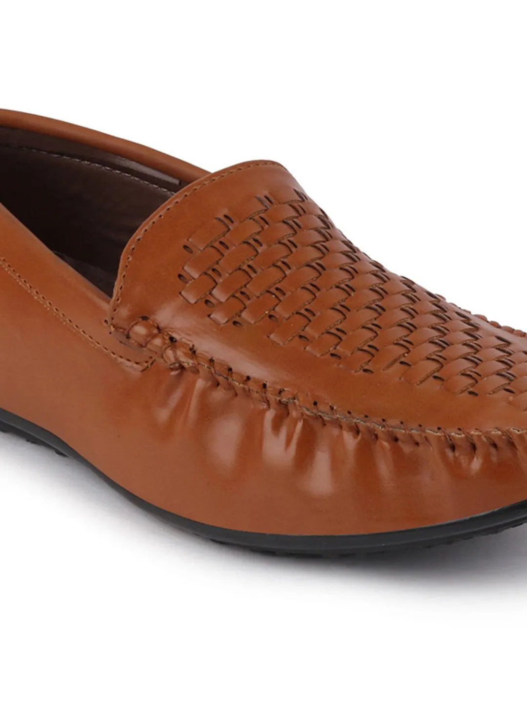 Men Tan Casual Slip-On Loafers