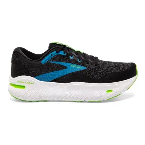 Men's Brooks Ghost Max, Black/Atomic Blue/Jasmine, 15 D Medium