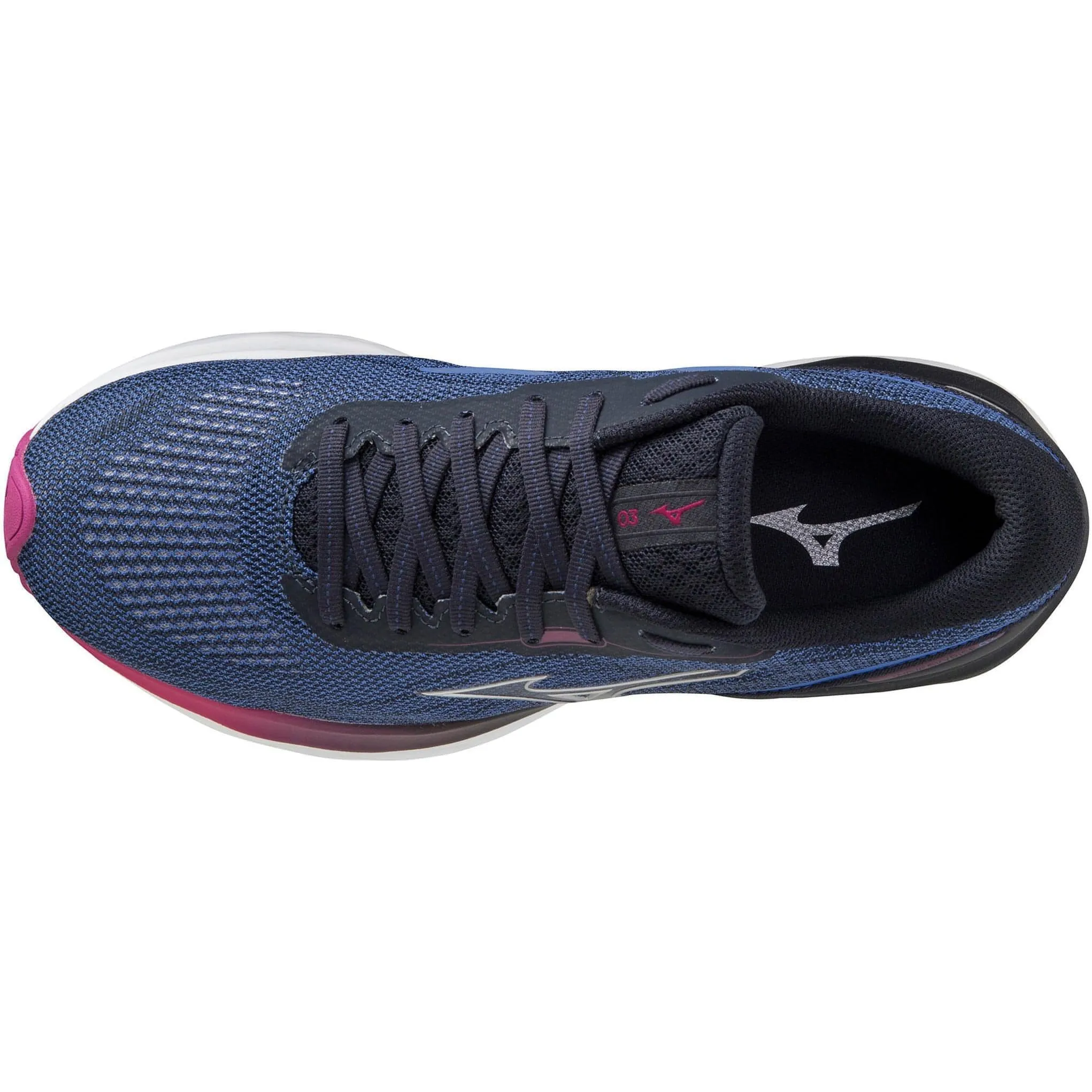 Mizuno Wave Skyrise 3 Womens Running Shoes - Navy