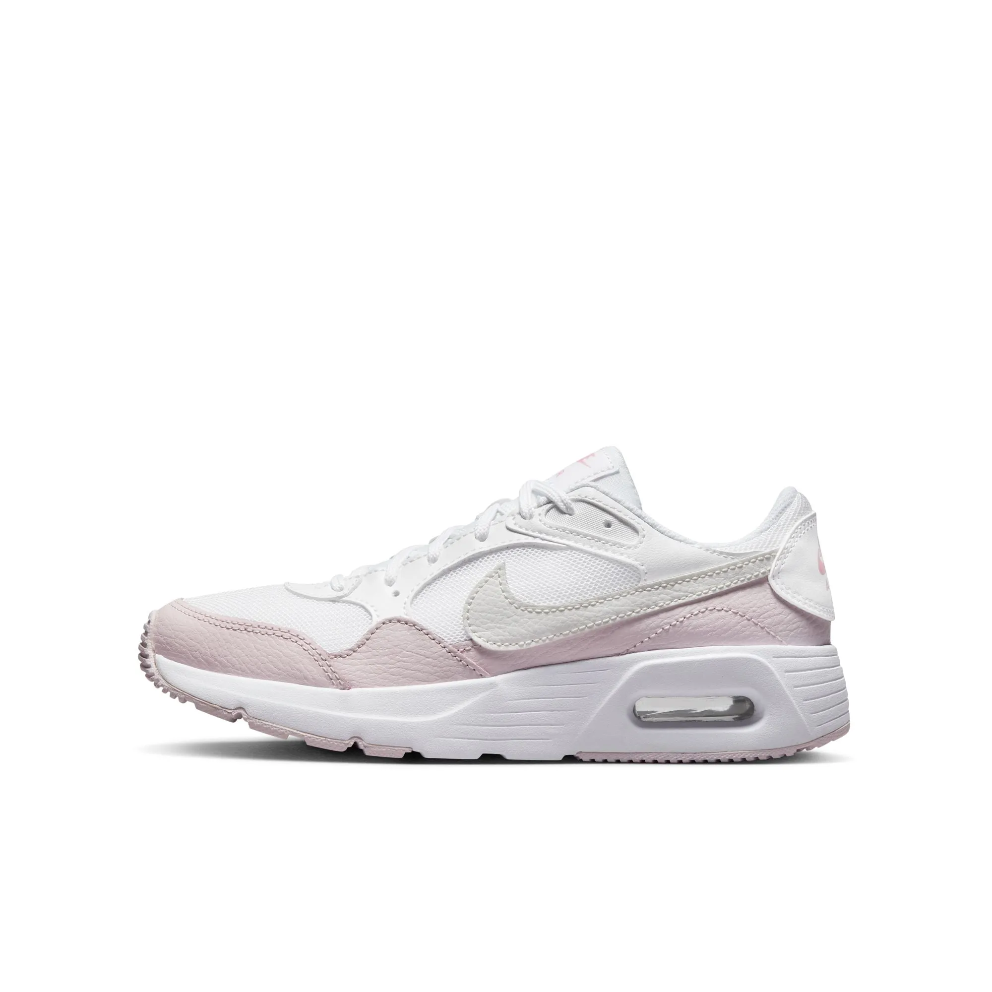 Nike White/Summit White/Pearl Pink Air Max SC Youth Sneaker