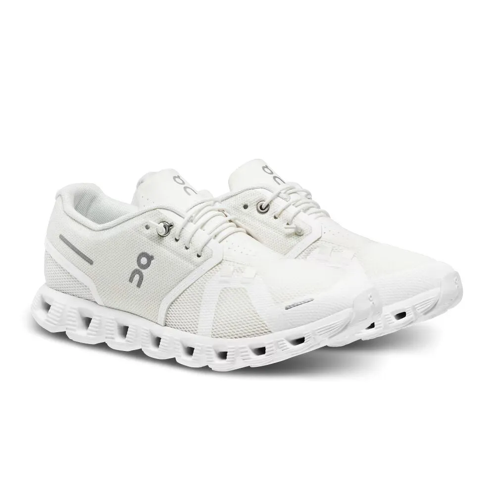 On Women's Cloud 5 Sneaker - Undyed-White/White