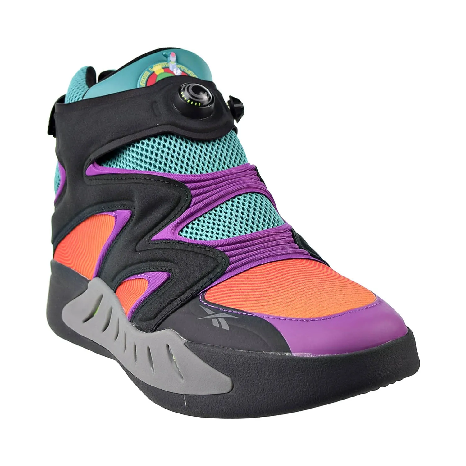 Reebok Looney Tunes Instapump Fury Zone Mens Shoes Core Black-Utopic Teal-Purple