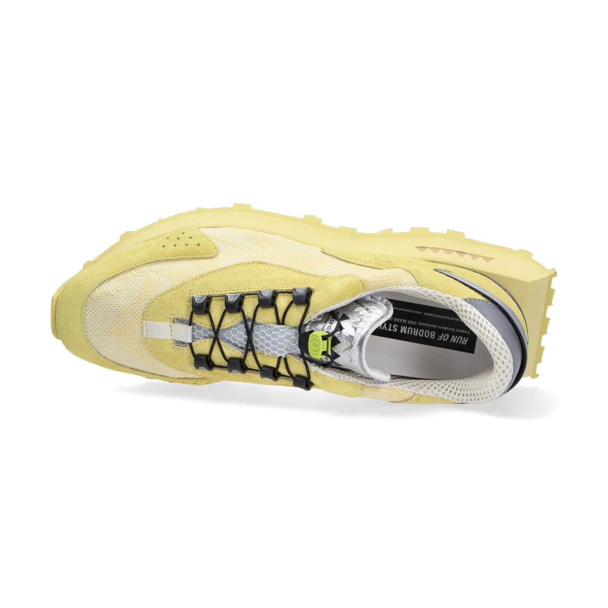 Run Of sneaker Mars camoscio nylon giallo