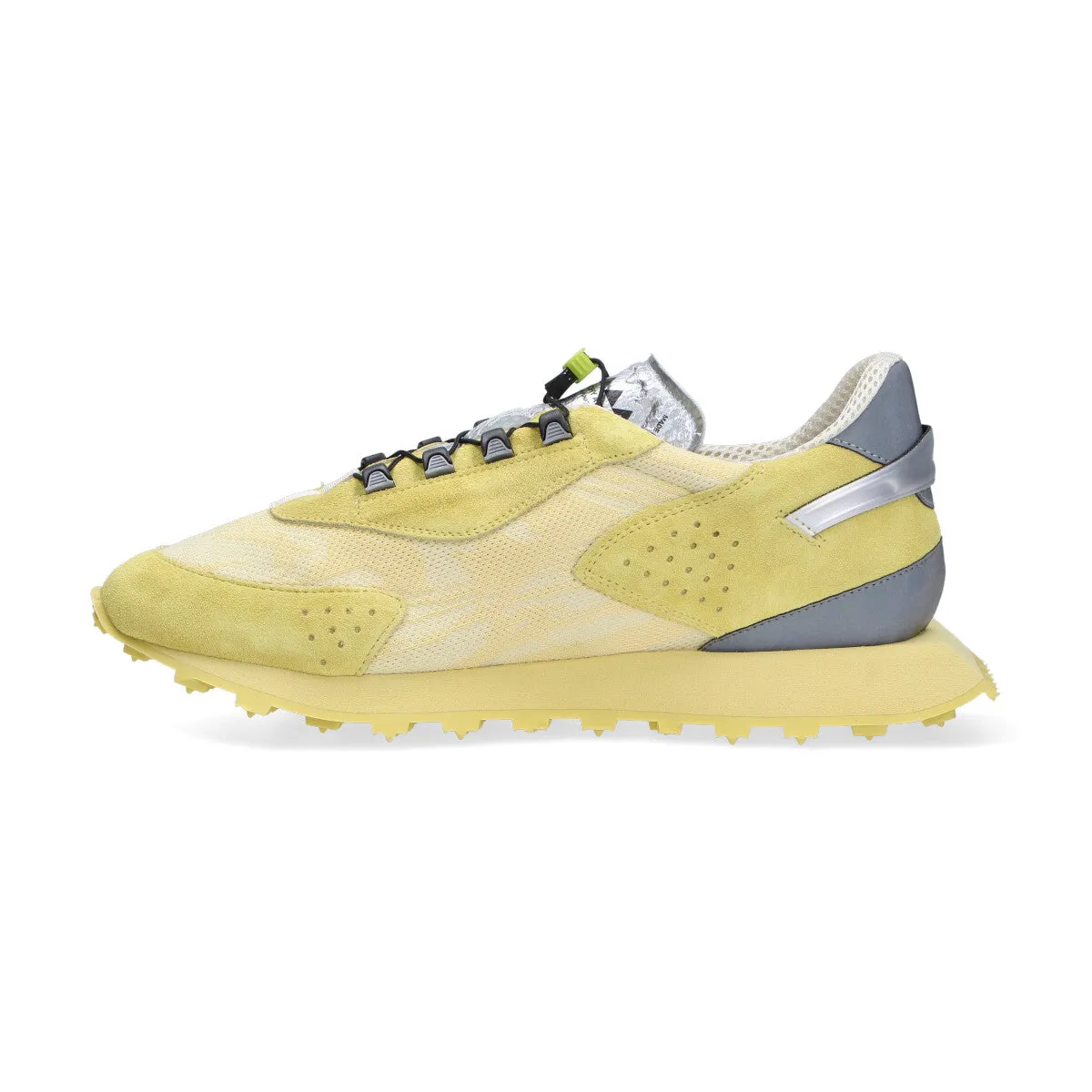 Run Of sneaker Mars camoscio nylon giallo