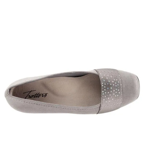 Samantha Grey Micro Ballet Flat Shoes