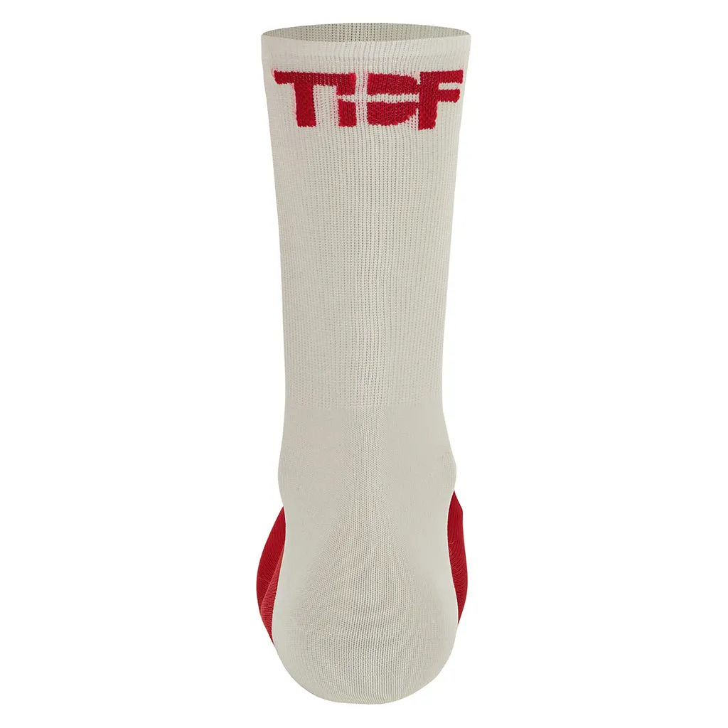 Santini TDF Gran Depart Copenhague Socks - White