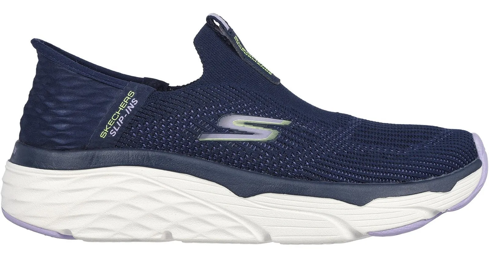 Skechers Slip-Ins 128571 Max Cushioning Smooth Womens Slip On Trainer