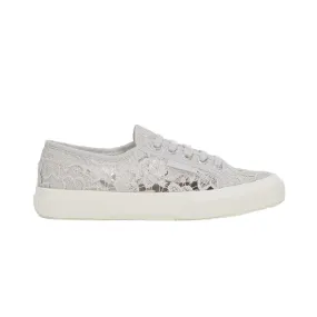 Superga women's sneakers shoe in Macrame 2750 S81219W A0B silver gray