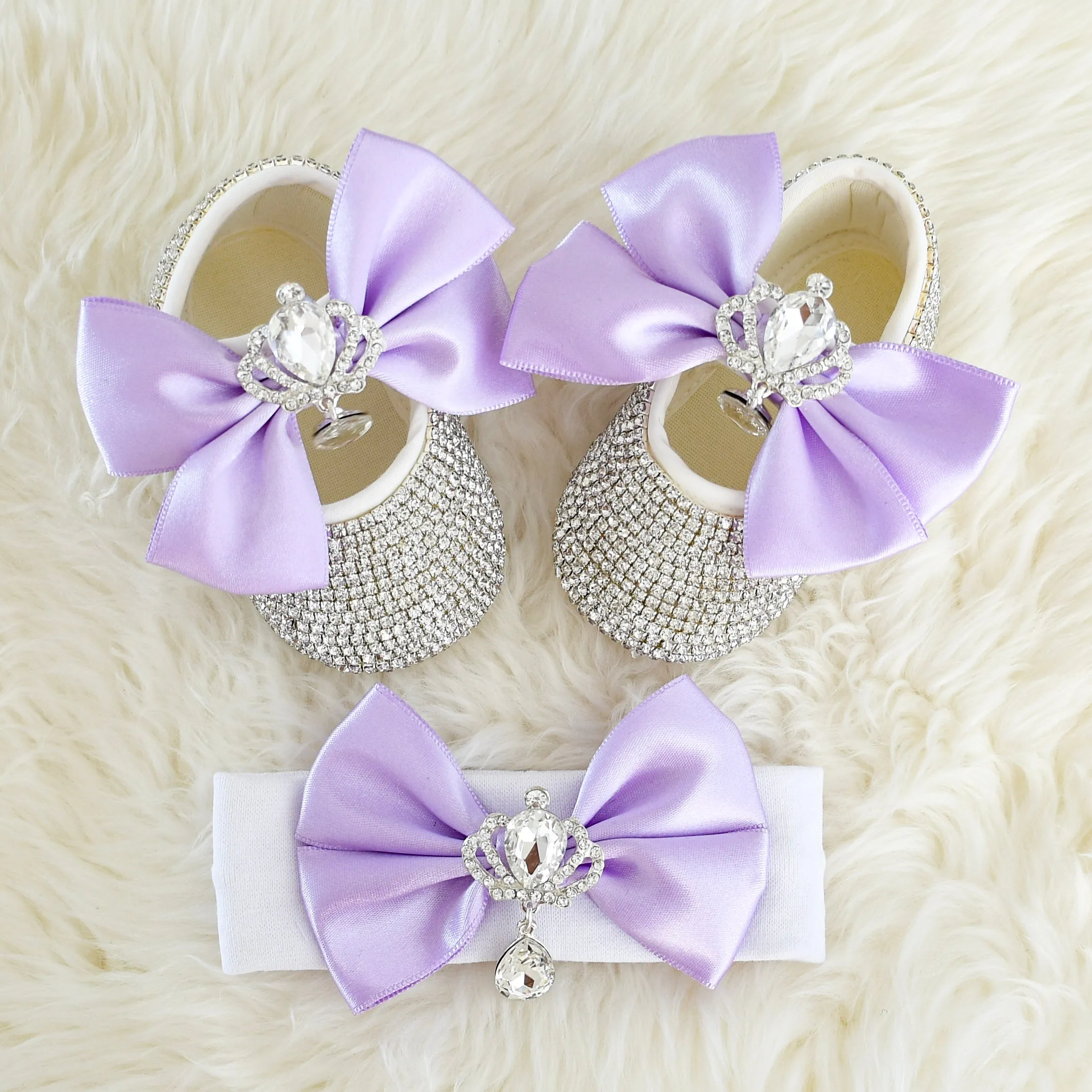 The Queen Swarovski Baby Girl Shoes