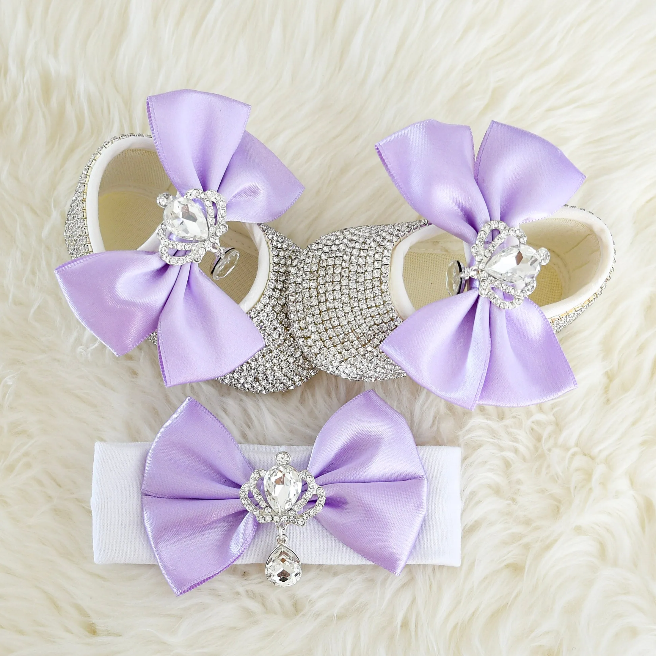 The Queen Swarovski Baby Girl Shoes