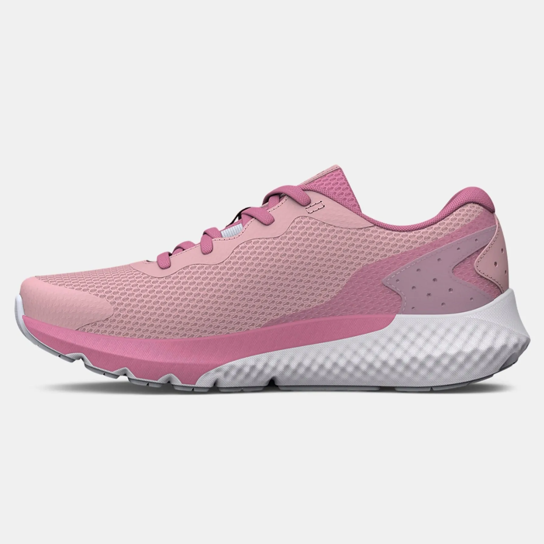 Under Armour Prime Pink/White/Silver Rogue 3 Children’s Sneaker