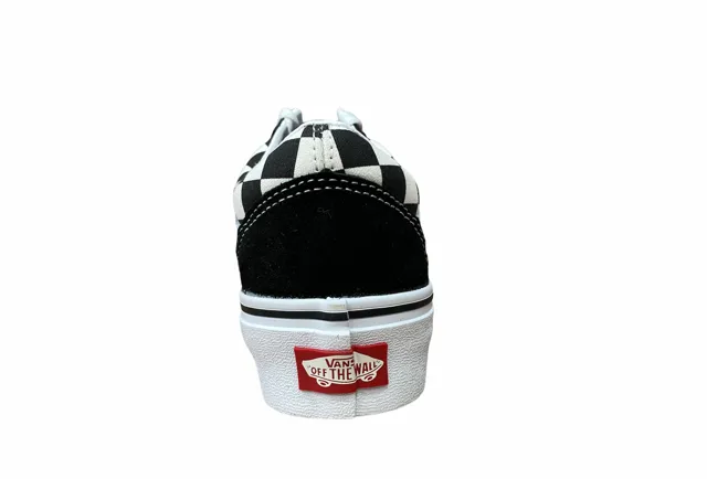 Vans women's sneakers shoe with wedge Old Skool Platform VN0A3B3UHRK1 checked black white