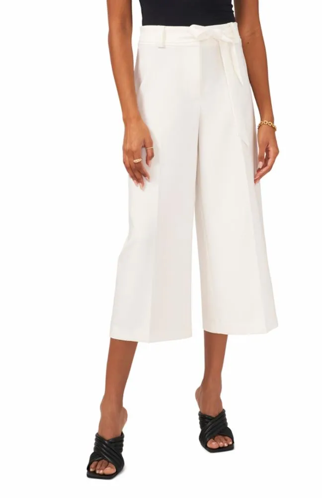 Vince Camuto Apparel BELTED POLY BASE CLOTH CULLOTES 103/NEW IVORY