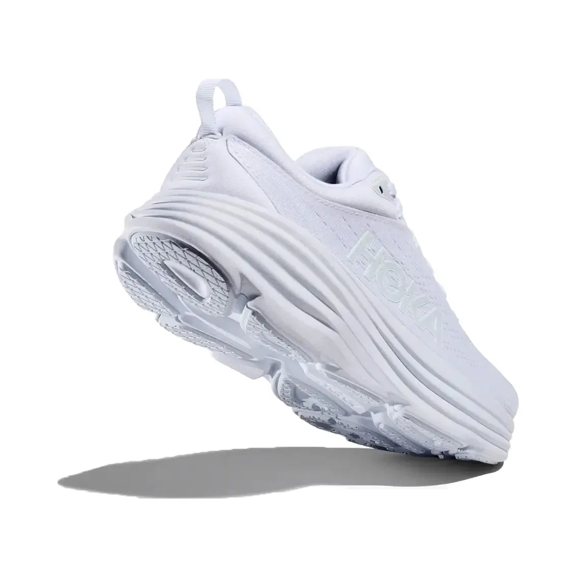 Womens Hoka Bondi 8 - White / White