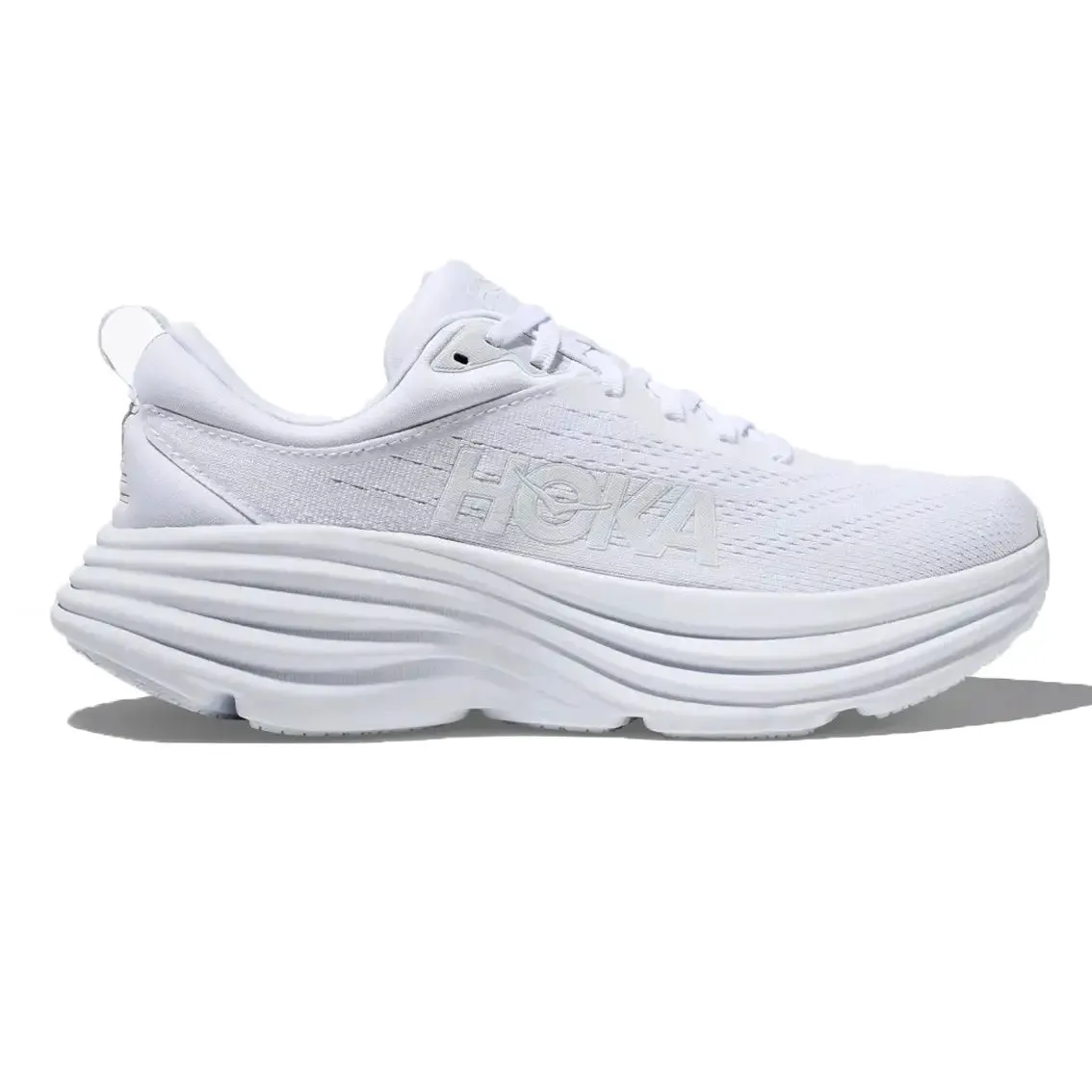 Womens Hoka Bondi 8 - White / White