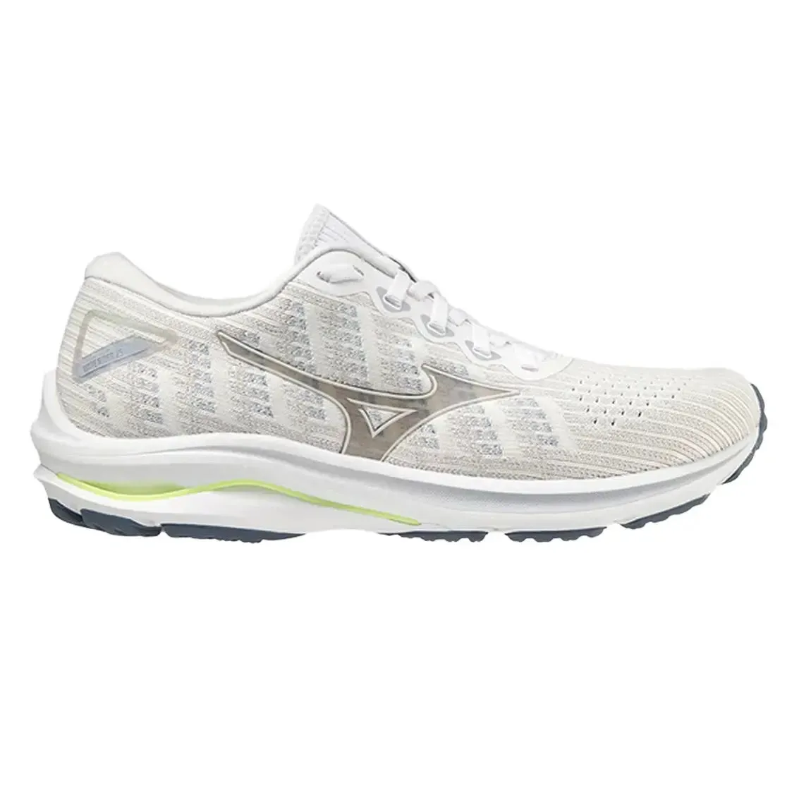 Womens Mizuno Wave Rider 25 Waveknit - Cloud / White / Heather